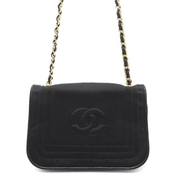 CHANEL Black Logo Shoulder Bag - Picture 1 of 16
